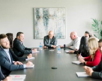 Windsor team at a full conference table